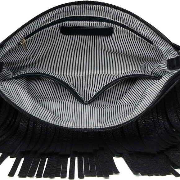 Fringe Crossbody Shoulder Bag with Strap, Tassel Messenger bag, Country Style We - Picture 6 of 8